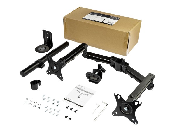 STARTECH.COM Dual Monitor Tischhalterung - Gelenkarm - Premium-Tischklemmen ARMDUAL3