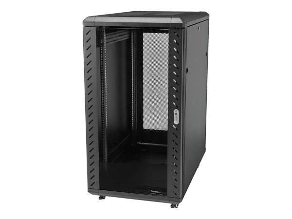 STARTECH.COM 18U Server Rack Cabinet - Includes Casters and Leveling Feet - RK1836BKF
