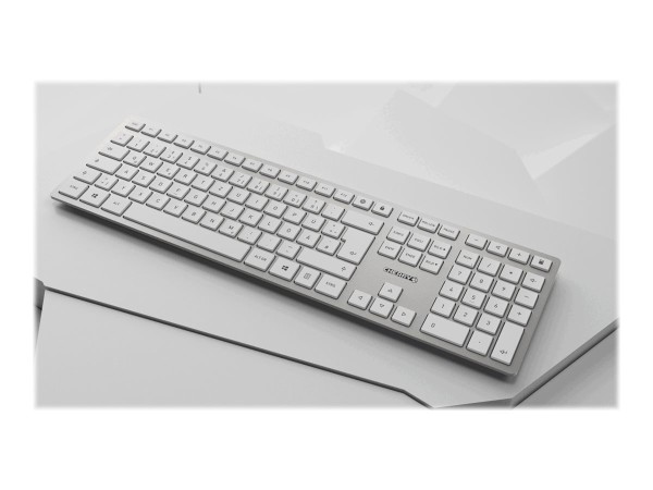 CHERRY CHERRY DW 9100 SLIM UK Layout silber/weiß