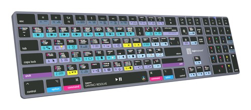 LOGIC-KEYBOARD Logickeyboard Davinci Resolve 18 Titan DE Mac drahtlos mit T LKB-RESB-TM-DE