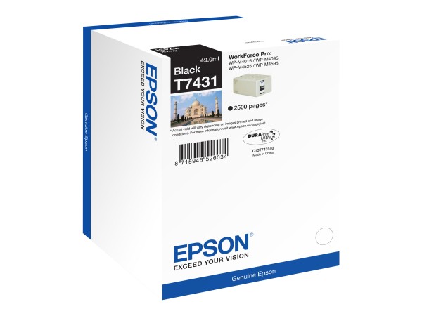 EPSON EPSON T7431 Schwarz Tintenpatrone