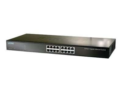PLANET TECHNOLOGY Net Switch 1000T 16P PLANET GSW-1601 (19") GSW-1601