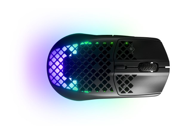 STEELSERIES Aerox 3 Bluetooth®, Funk Gaming-Maus Optisch Ergonomisch, Beleu 62612