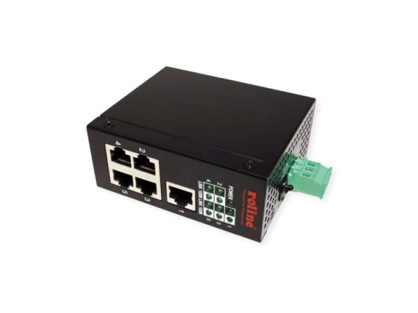 ROLINE Industr. Fast Ethernet Switch, 5 21.13.1155