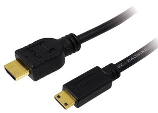 LogiLink HDMI Kabel, A-Stecker - C-Stecker Mini, 1,5 m