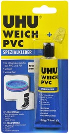 UHU Spezialkleber WEICH PVC, 30 g Tube, 18er Display