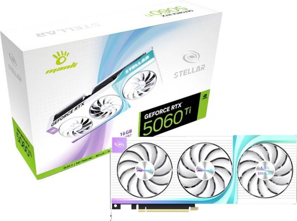 MANLI MANLI VGA Man GeForce RTX 5060 TI Stellar OC 16GB