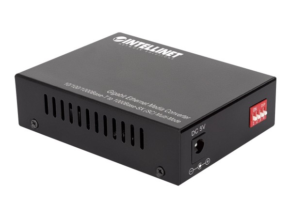 INTELLINET Gigabit Medienkonverter SC Multimode 550m Auto 508544