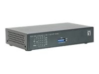 LEVELONE LEVEL ONE 8 FE PoE + 1 GE + 1 GE SFP Switch,120W