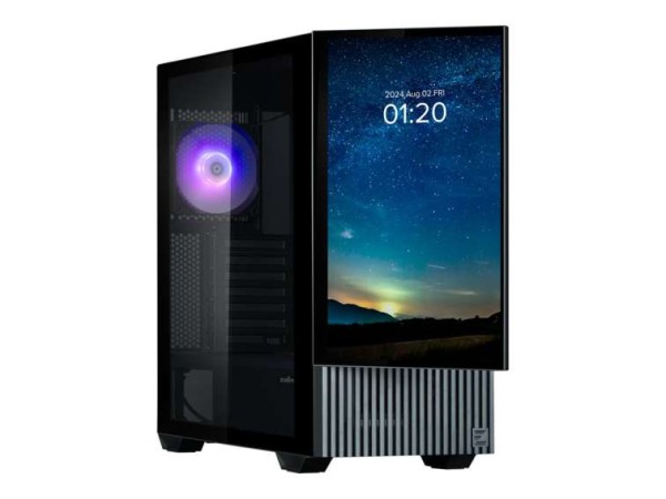 ZALMAN Z10 DS PC-Gehäuse, Midi-Tower, ATX, RGB, Tempered Glass - schwarz Z10 DS BLACK
