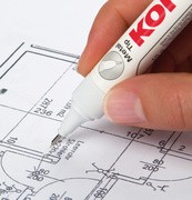 Kores Korrekturstift "Metal Tip", weiß, Inhalt: 10 g