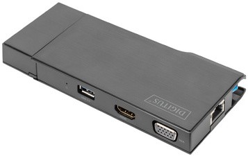 DIGITUS USB 3.0 Universal Docking Station Travel, 7-Port