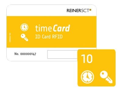 REINER SCT REINERSCT timeCard Chipkarten 10 DES 10 Stk. Chipkarten-Mitarbeiterausweise ohne Mitarbeiterlizenzen