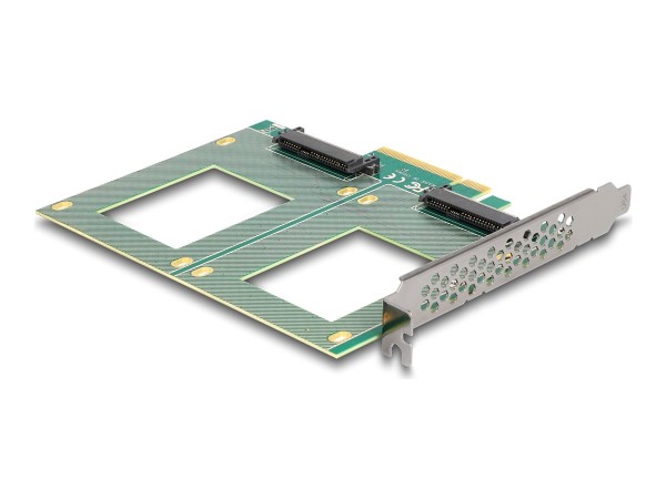 DELOCK PCI Express 4.0 x8 Karte zu 2 x intern U.2 NVMe SFF-8639 - Bifurcati 90162
