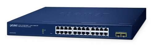PLANET TECHNOLOGY 24-Port 10/100/1000T + 2-Port GS-2210-24T2S