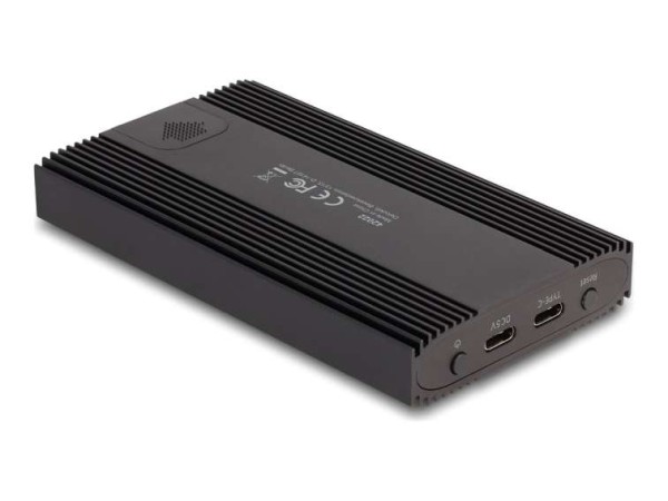 DELOCK Externes Gehäuse USB 20 Gbps 2 x M.2 NVMe PCIe SSD 42022