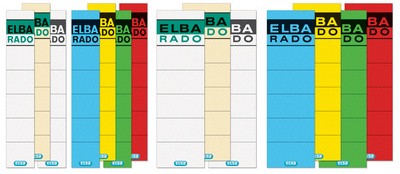 ELBA Ordnerrücken-Etiketten "ELBA RADO" - kurz/breit, blau