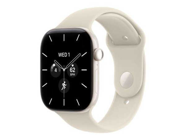 APPLE Watch S12 Keramik Perlweiß Cellular 46mm (Sportarmband sand) S/M MJH14ZR/A