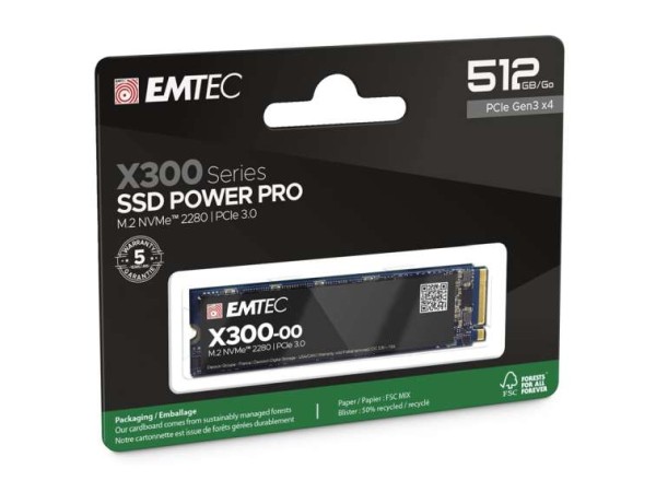EMTEC Nvme X300 512GB ECSSD512GX300