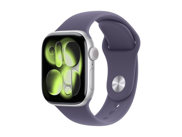APPLE Watch S11 Aluminium Cellular 42mm Silber (Sportarmband nebelviolett) MF8J4ZR/A