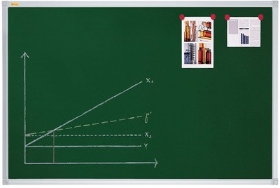 FRANKEN Kreidetafel X-tra! Line, 1.800 x 900 mm, dunkelgrün