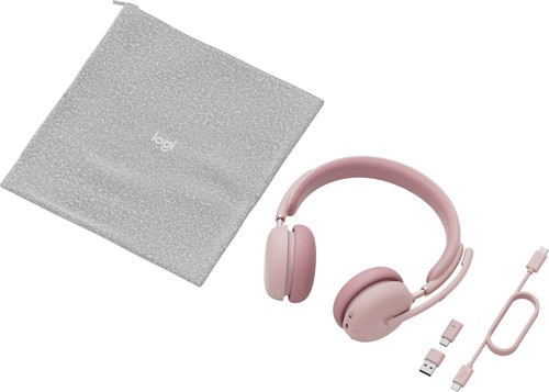 LOGITECH HEADSET - Zone Wireless 2 UC - ROSE TEAMS - 2.4GHZ/BT - N/A - EMEA 981-001304
