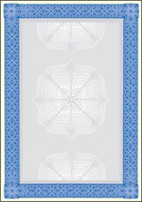 sigel Motiv-Papier Wertpapier, A4, 185 g, Edelkarton, blau