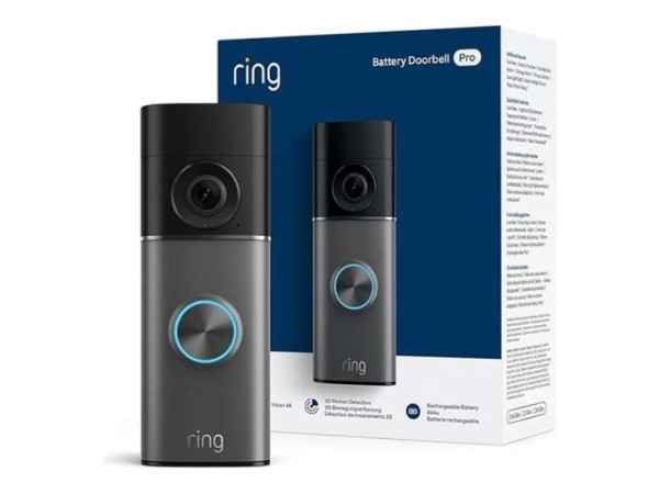 RING Battery Video Doorbell 2 Pro - 4K, Gegensprechfunktion, Türklingel B0FPPNS1K6