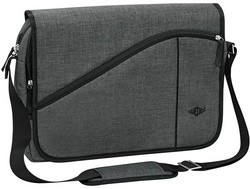 WEDO Notebook-Umhängetasche Messenger Bag COLLEGE, grau