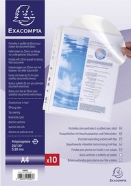 EXACOMPTA Prospekthülle mit Verschlusslasche, DIN A4, PP