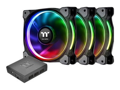 THERMALTAKE Lüfter Thermaltake Riing Plus 12 LED RGB Kit (3er Pack) CL-F076-PL12SW-A