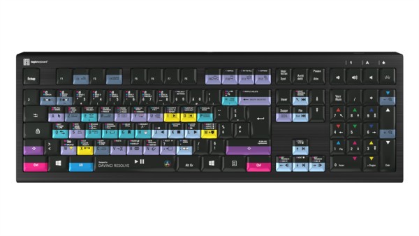 LOGIC-KEYBOARD Logickeyboard ASTRA 2 Tastatur USB AZERTY Englisch Schwarz ( LKB-RESB-A2PC-FR