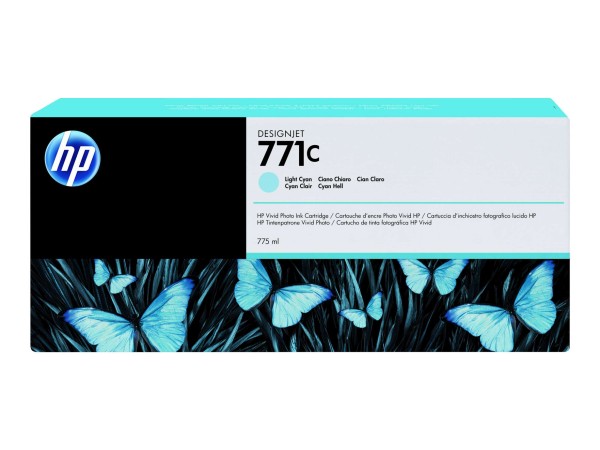 HP 771C hell Cyan Tintenpatrone B6Y12A