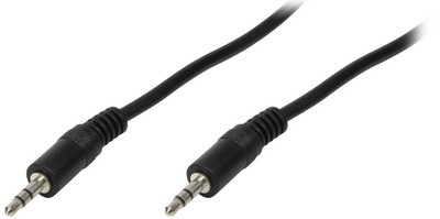 LogiLink Audiokabel, 2 x 3,5 mm Klinkenstecker, 2 m