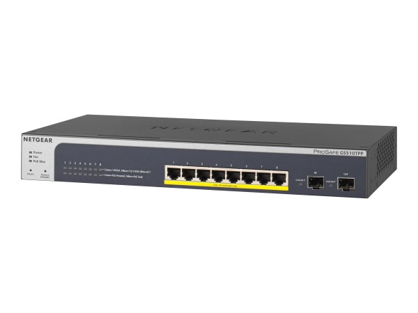 NETGEAR 8-PORT POE+ GB WEBMGD SWITCH GS510TPP-100EUS