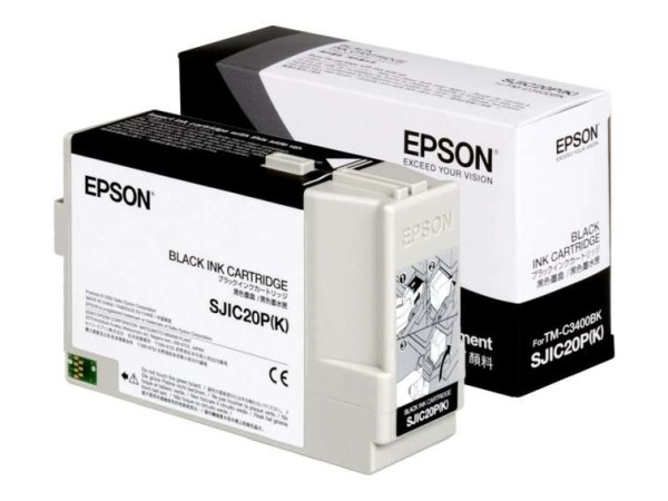EPSON SJIC20P(K) Schwarz Tintenpatrone C33S020490