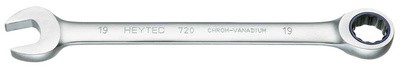 HEYTEC Knarren-Ringmaulschlüssel, 19 mm, Länge: 248 mm