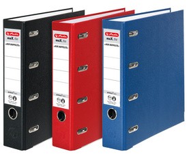 herlitz PP-Doppelordner maX.file, Rückenbreite: 70 mm, blau