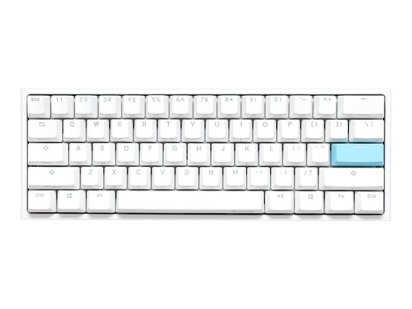 DUCKYCHANNEL DUCKYCHANNEL Ducky One 2 Pro Mini White Edition Gaming US-Layout, RGB, Kailh Box White Switch, weiß