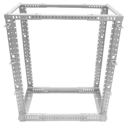 ALLNET 19""Grundgestell, 12HE, B515/T575-1010mm, Lichtgrau, ALL-SW4POST12GRAU