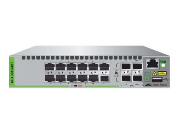 ALLIED TELESIS AT XS916MXT - Switch - L2+ - verwaltet - 12 x 100/1000/10000 AT-XS916MXT-50