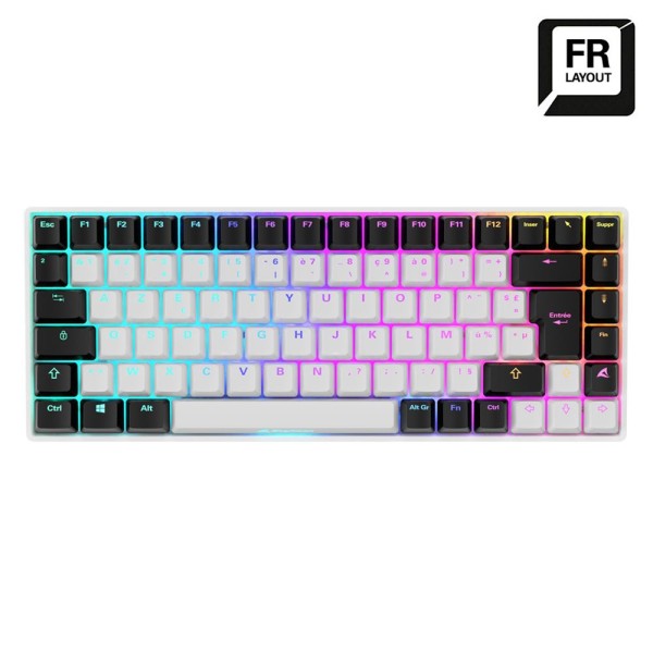 SHARKOON SKILLER SGK50 S3 weiß, FR-Layout, Gateron Yellow 4044951039715