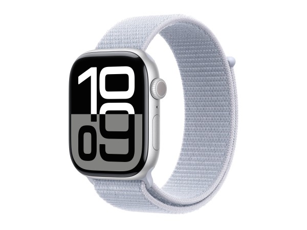 APPLE Watch Series 10 GPS 46mm Silver Aluminium Case with Blue Cloud Sport MWWN3QF/A