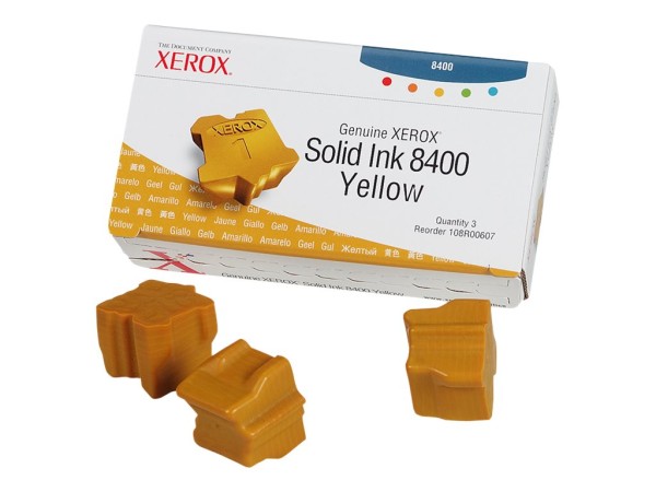 XEROX Phaser 8400 3 Gelb feste Tinten 108R00607