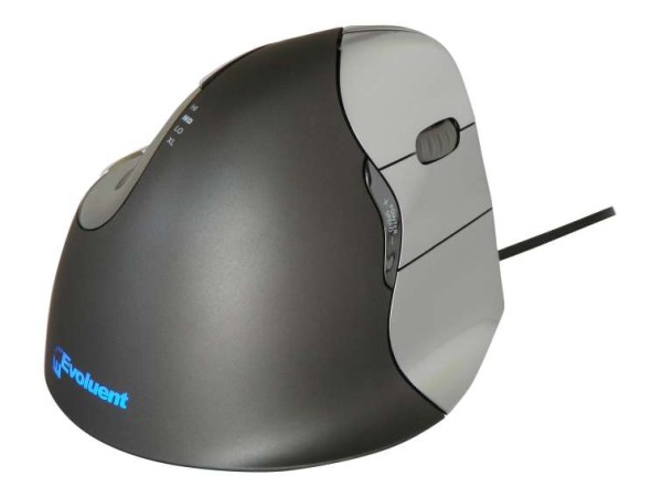 BAKKERELKHUIZEN Evoluent VerticalMouse 4, für Rechtshänder, USB, anthrazit BNEEVR4
