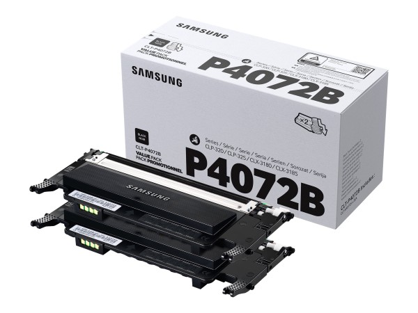 HP SAMSUNG CLT P4072B 2er Pack Schwarz Tonerpatrone (SU381A)
