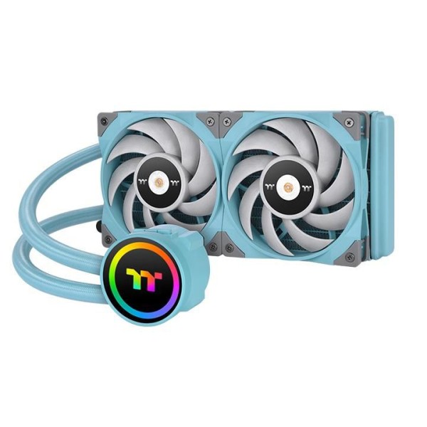 THERMALTAKE THERMALTAKE TOUGHLIQUID 240 ARGB Sync All-In-One Liquid Cooler Turquoise 240mm (türkis)