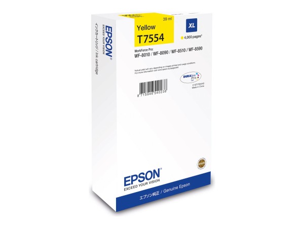 EPSON WF-8xxx Series Ink Cartridge XL YL C13T75544N
