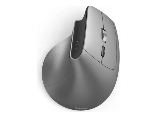 HAMA EMW-700 Ergonomische Maus Funk Optisch Anthrazit 8 Tasten 2400 dpi Erg 00182691
