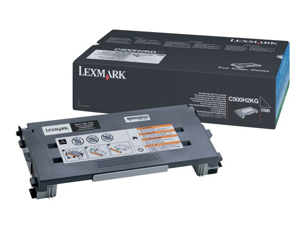 LEXMARK Schwarz Tonerpatrone C500H2KG